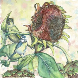 A painting for sale with link to product page